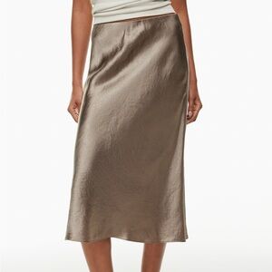 BNWT Babaton Slip Satin Midi Skirt size 12